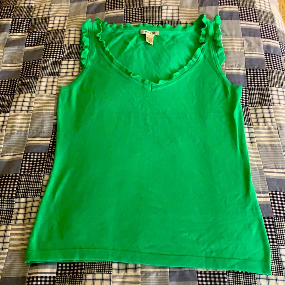 MEDIUM Harold’s Green V-Neck Sweater - Picture 1 of 4